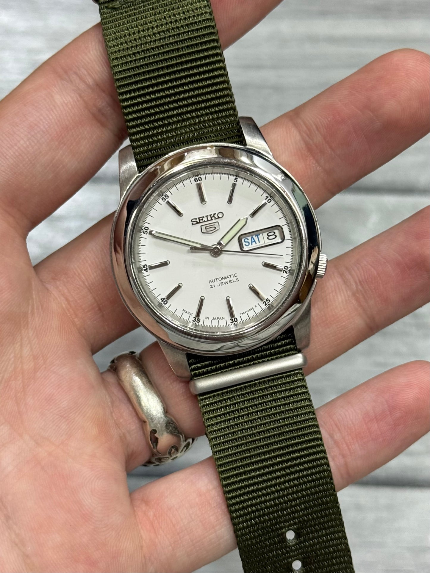 Seiko 5 Military Nato Strap Automatic japan Watch