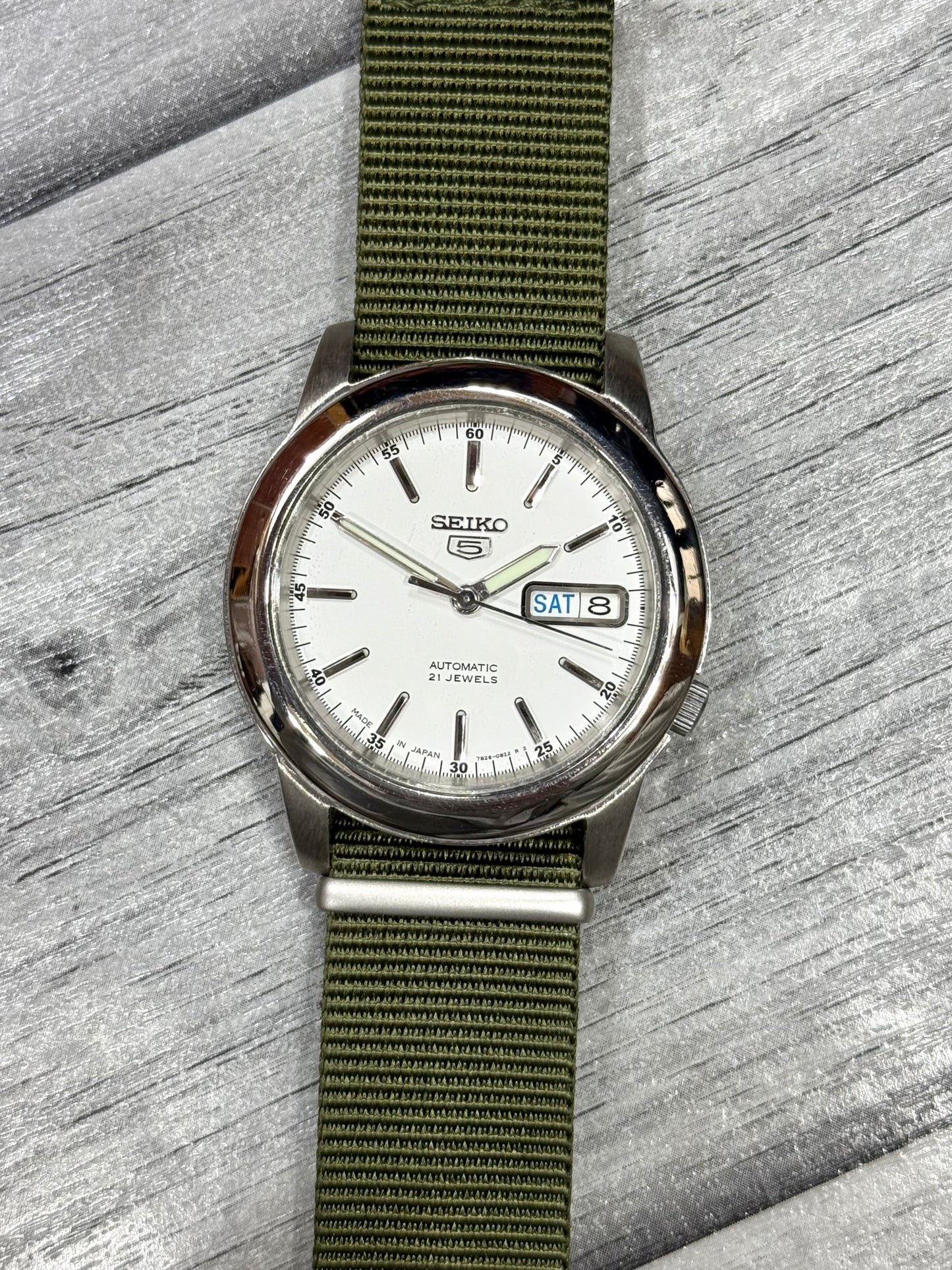 Seiko 5 Military Nato Strap Automatic japan Watch