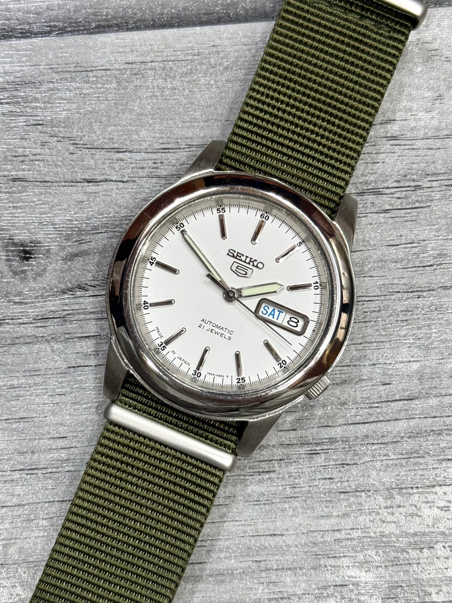 Seiko 5 Military Nato Strap Automatic japan Watch