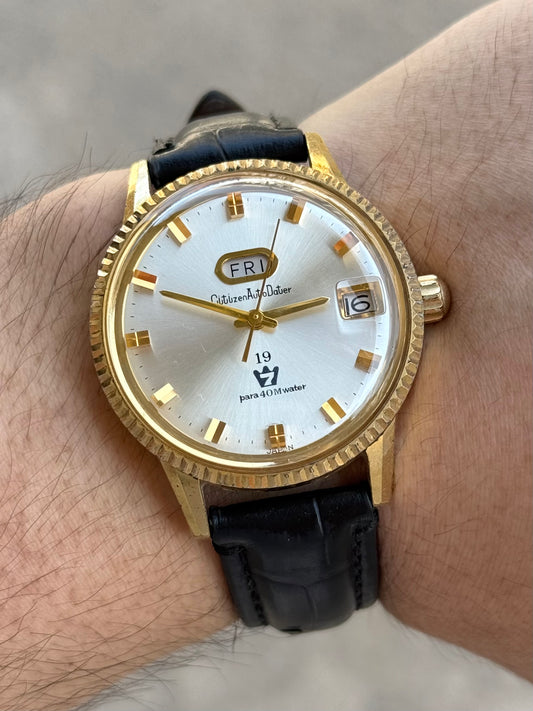 Vintage Citizen Auto-Dater Automatic Japan Watch
